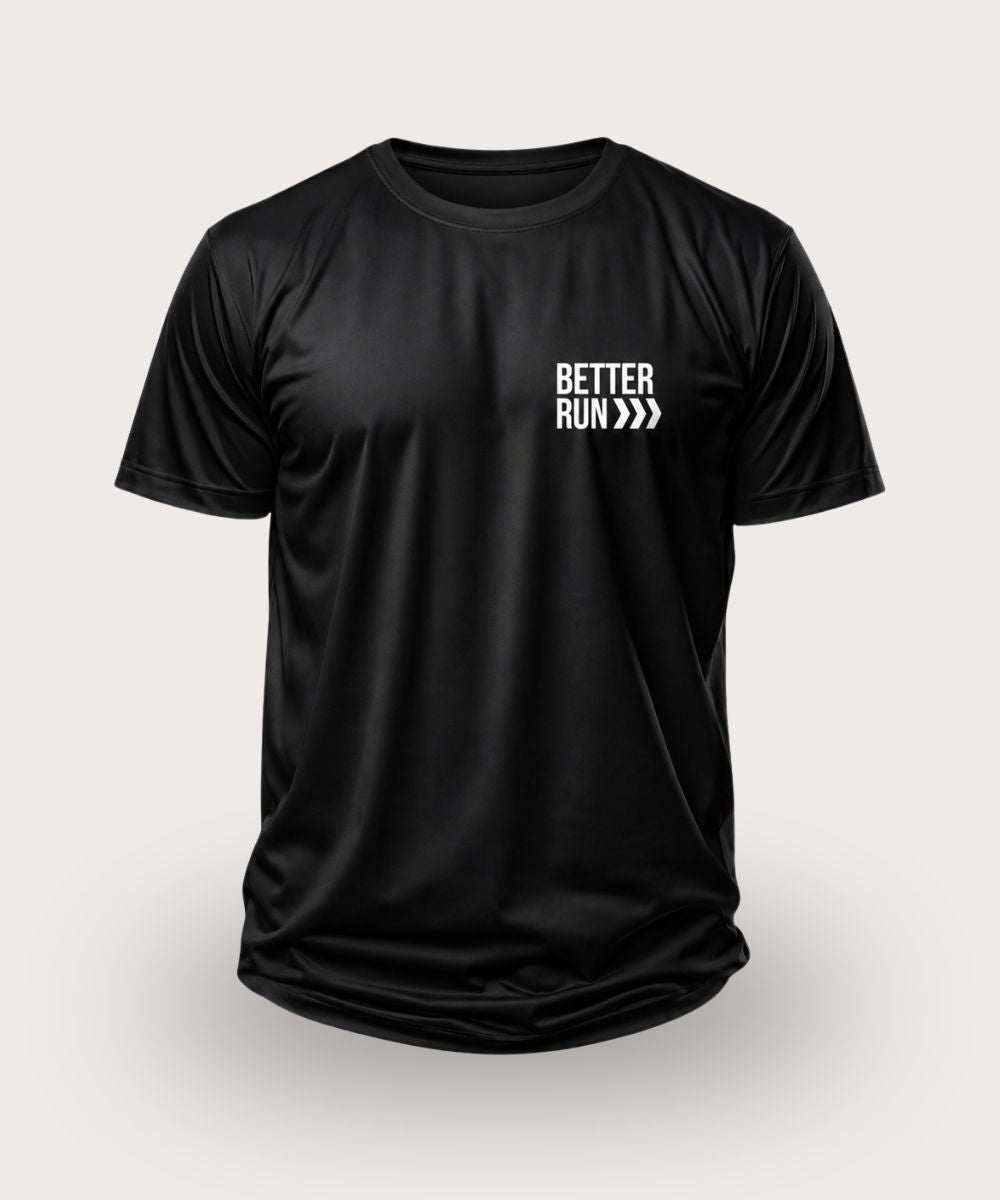 Camiseta Corre Why 100% Algodão Penteado - Preta
