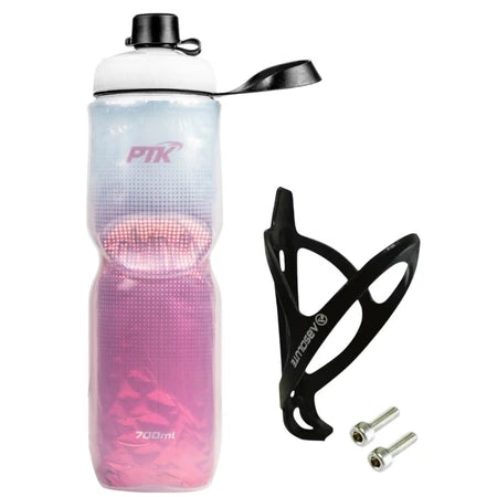 🚴💧 Garrafa Térmica 700ml + Suporte Absolute