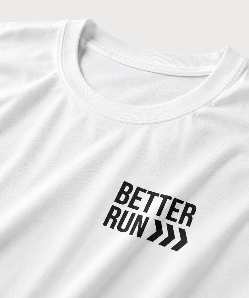 Camiseta Corre Why 100% Algodão Penteado - Branca