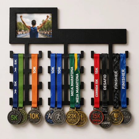 Expositor de Medalhas com Porta Retrato
