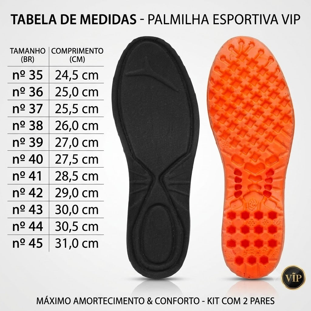 Palmilha Ortopédica - Kit 2 pares