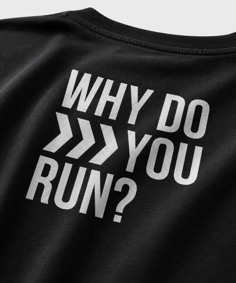 Camiseta Why Do You Run - Preta