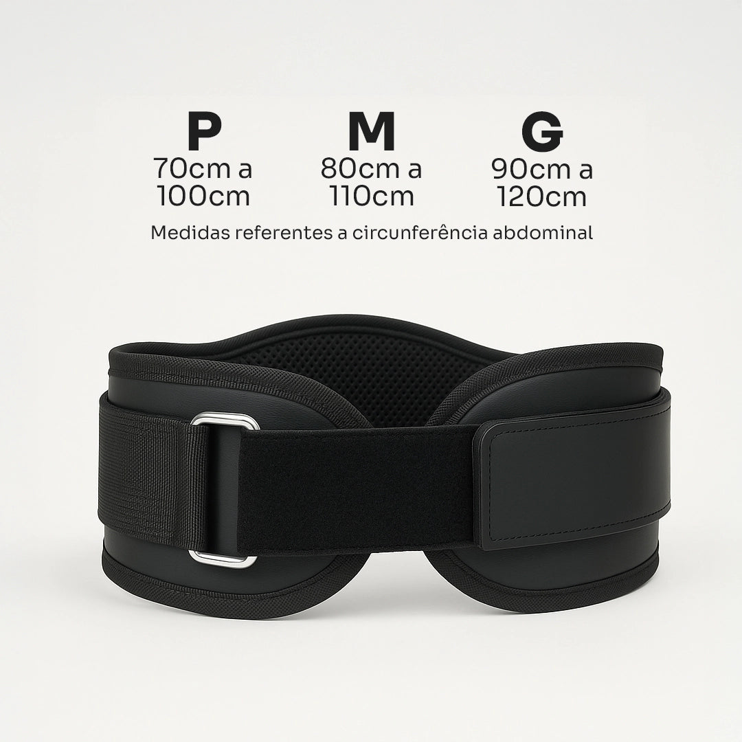 Cinturão Cinta de Musculação Treino Proteção Lombar Abdominal - Better