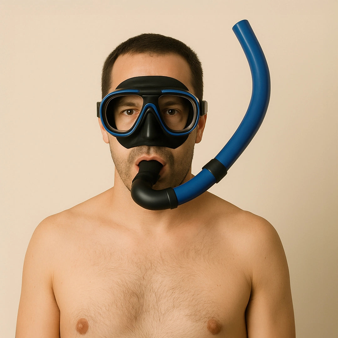 Conjunto para Mergulho Máscara Respirador Snorkel Profissional - Better