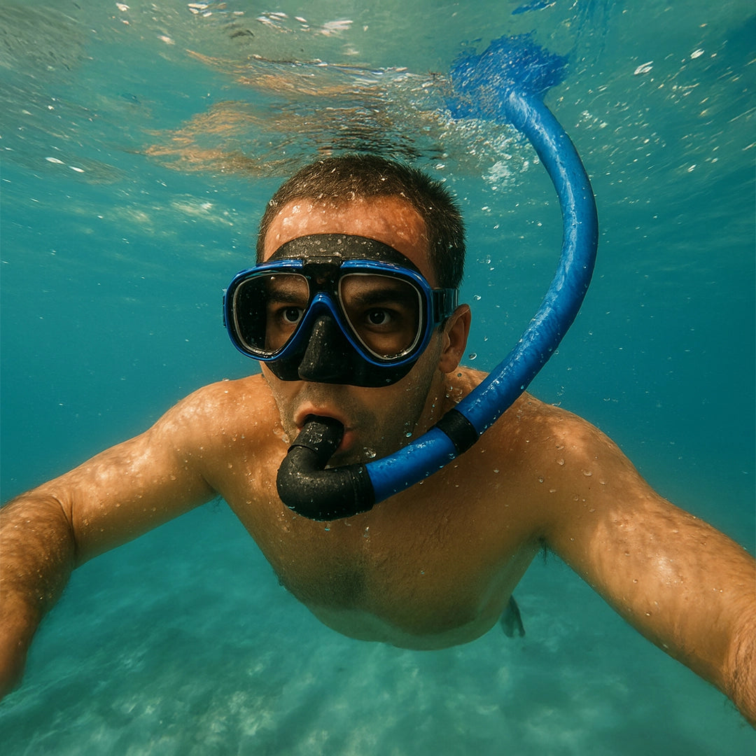 Conjunto para Mergulho Máscara Respirador Snorkel Profissional - Better