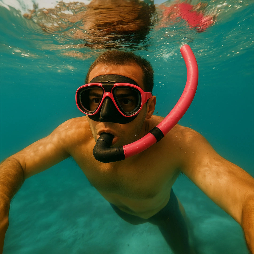 Conjunto para Mergulho Máscara Respirador Snorkel Profissional - Better