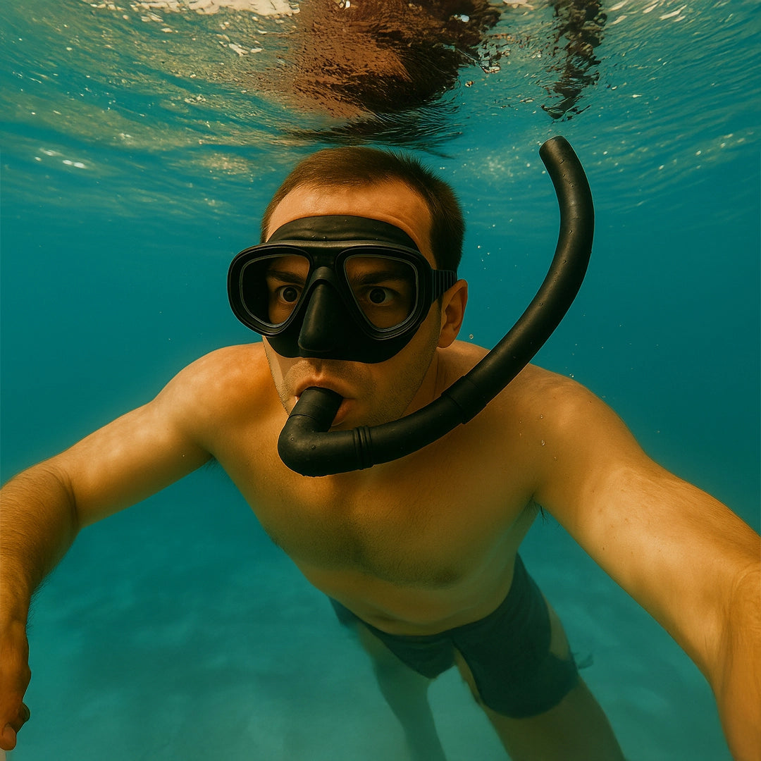 Conjunto para Mergulho Máscara Respirador Snorkel Profissional - Better