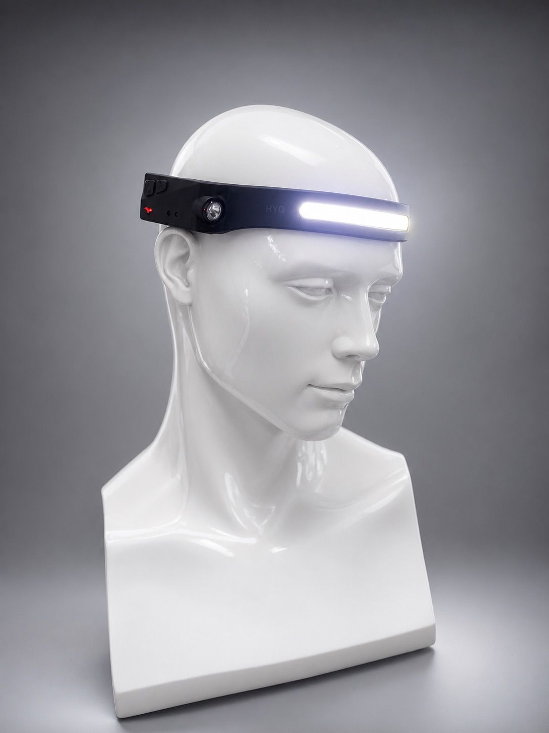 Lanterna de Cabeça LED Recarregável com Sensor de Movimento