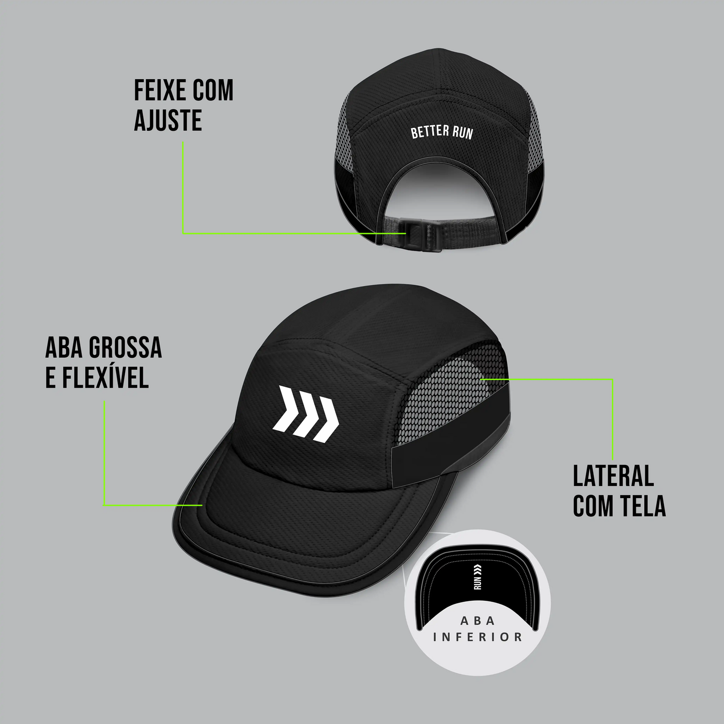 Boné Esportivo Dry Performance