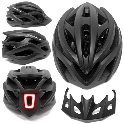 Capacete de Policarbonato Bike MTB com Led Traseiro Recarregável com Viseira - Better