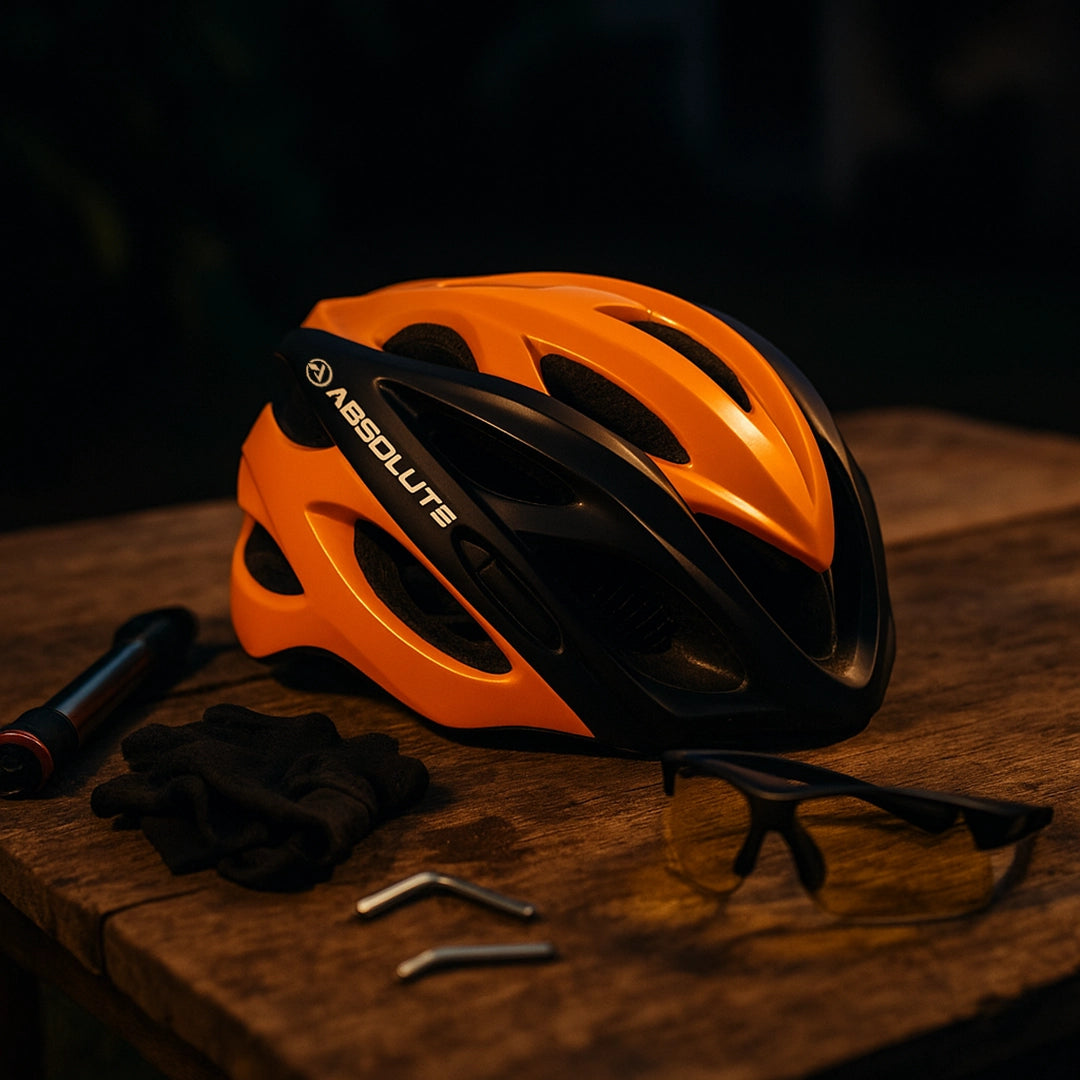 Capacete de Policarbonato Bike MTB com Led Traseiro Recarregável com Viseira - Better