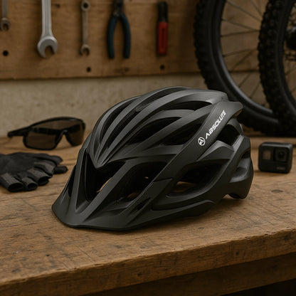 Capacete de Policarbonato Bike MTB com Led Traseiro Recarregável com Viseira - Better