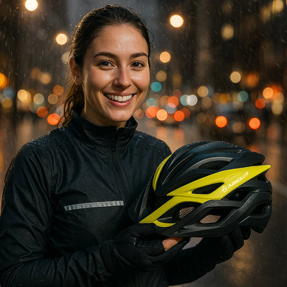 Capacete de Policarbonato Bike MTB com Led Traseiro Recarregável com Viseira - Better