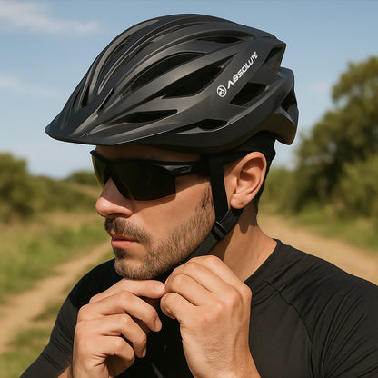 Capacete de Policarbonato Bike MTB com Led Traseiro Recarregável com Viseira - Better