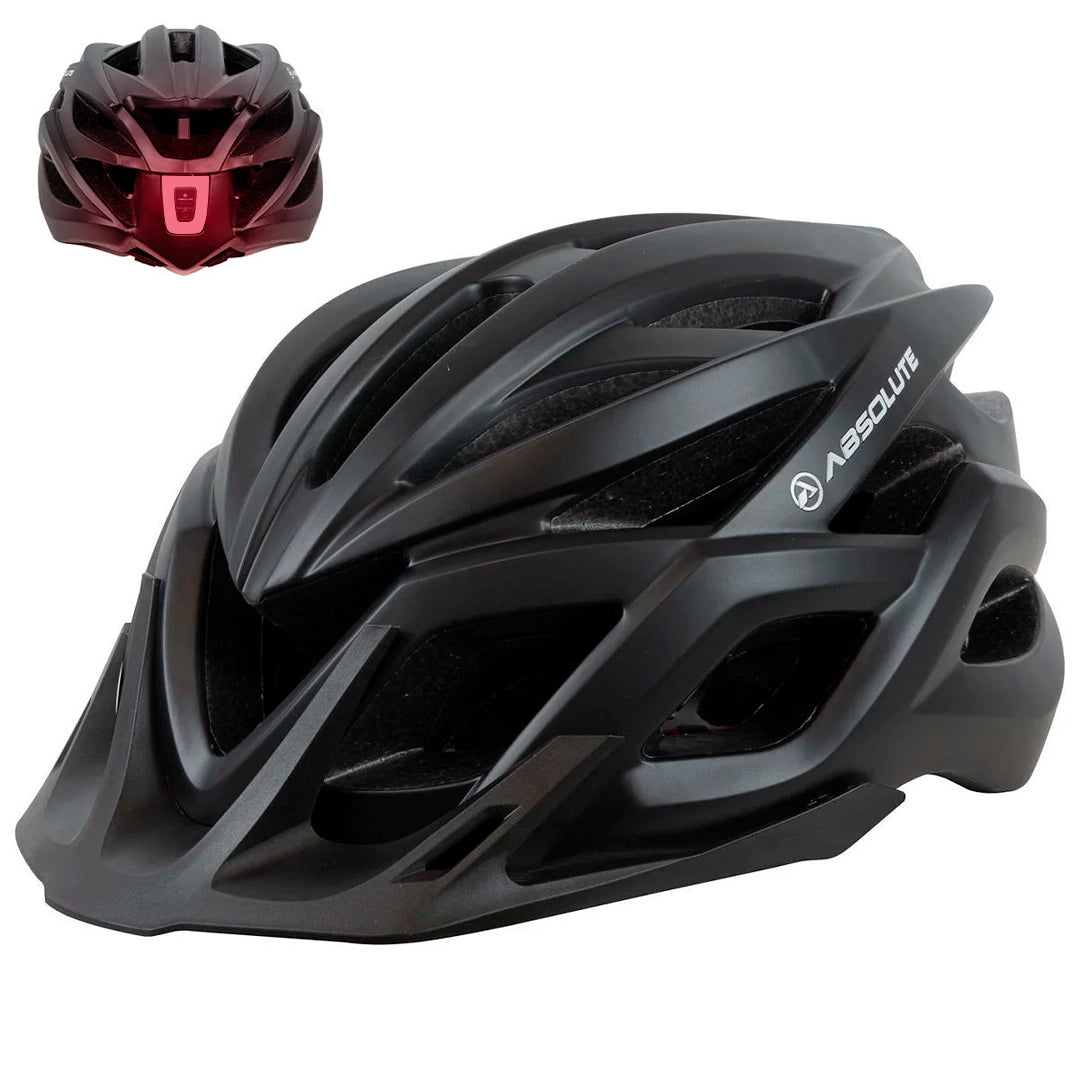 Capacete de Policarbonato Bike MTB com Led Traseiro Recarregável com Viseira - Better