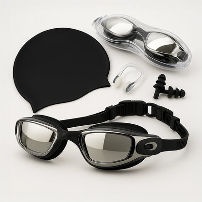 Conjunto Start Natação 4 em 1 - Óculos com Touca, Clip Nasal e Protetores de Ouvido - Better