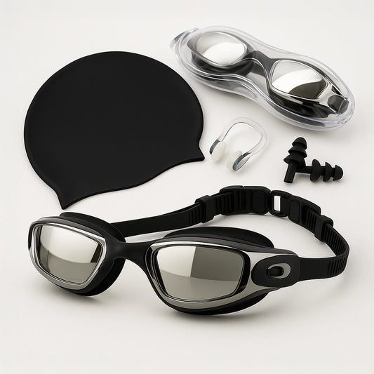 Conjunto Start Natação 4 em 1 - Óculos com Touca, Clip Nasal e Protetores de Ouvido - Better