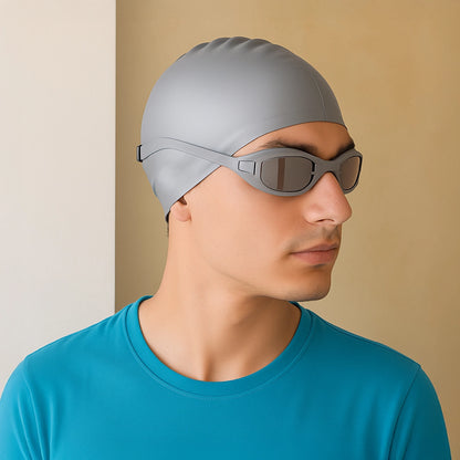 Conjunto Start Natação 4 em 1 - Óculos com Touca, Clip Nasal e Protetores de Ouvido - Better