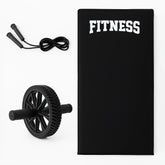 Kit Cross 3 em 1 Treino Academia Colchonete Corda Roda Abdominal - Better