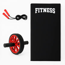 Kit Cross 3 em 1 Treino Academia Colchonete Corda Roda Abdominal - Better