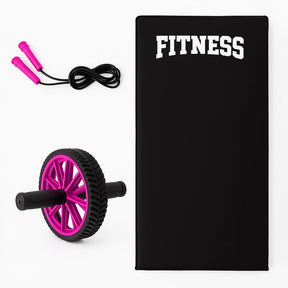 Kit Cross 3 em 1 Treino Academia Colchonete Corda Roda Abdominal - Better