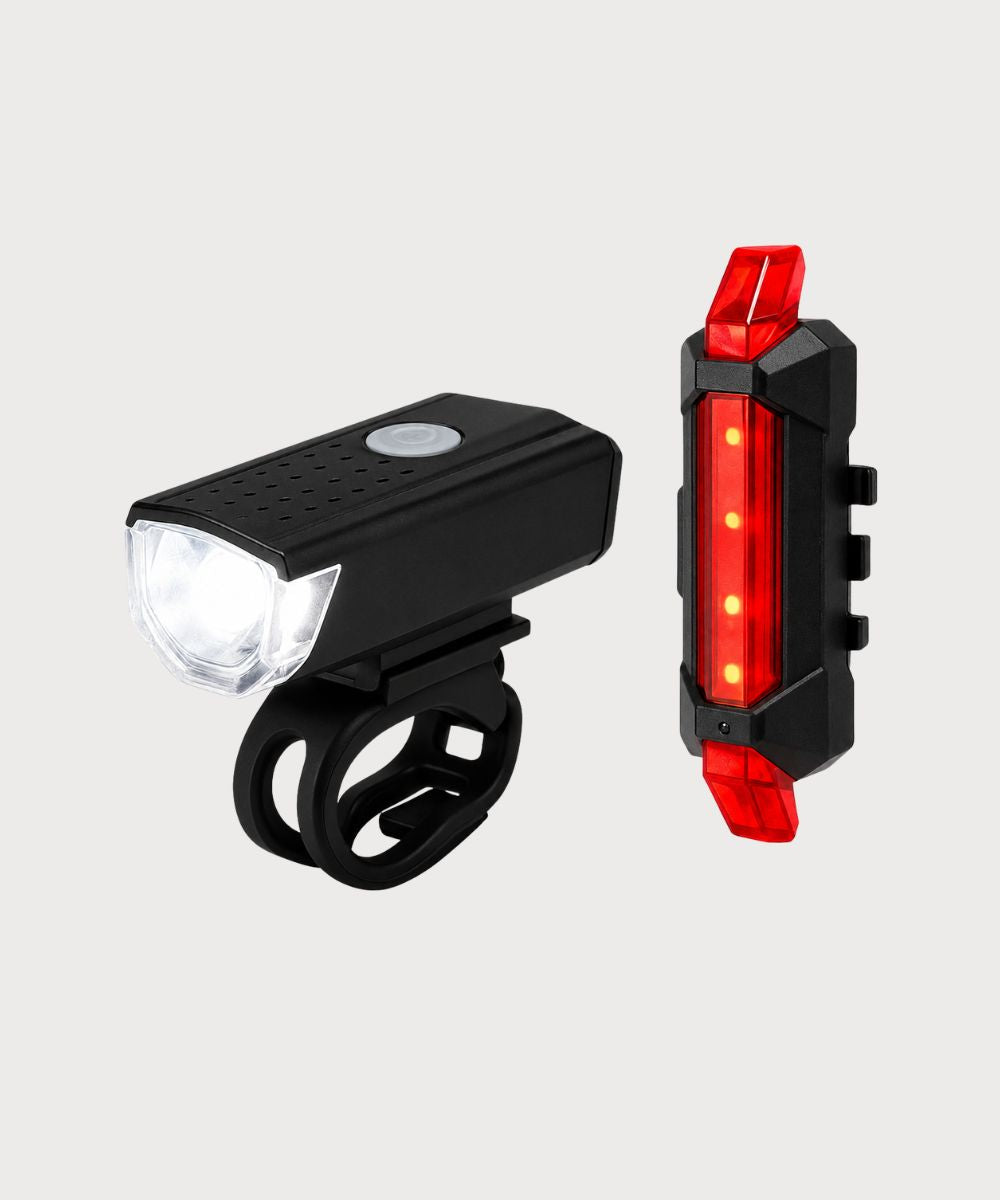 Kit Lanterna LED para Bicicleta Frente e Traseira