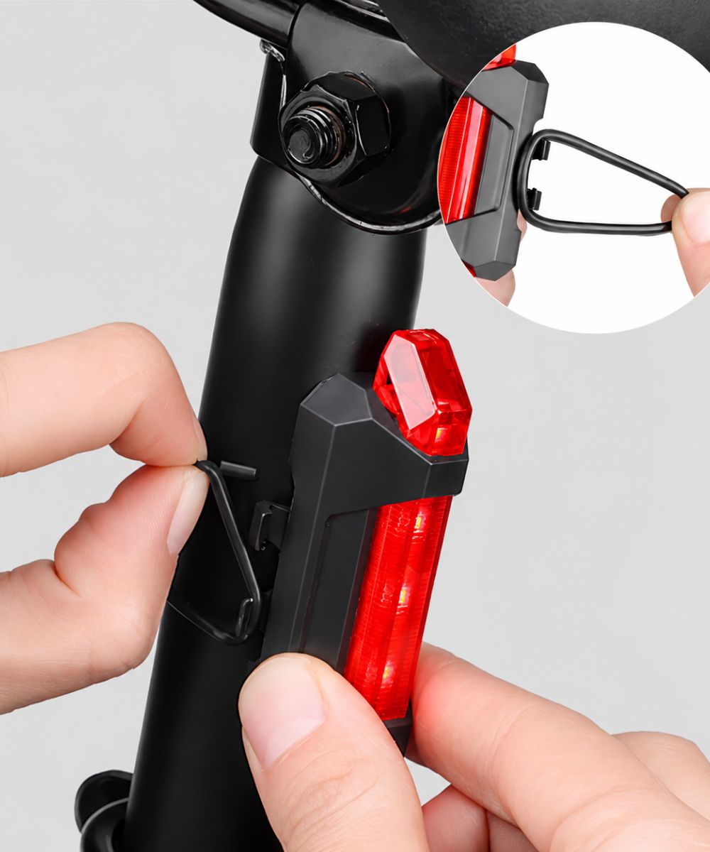 Kit Lanterna LED para Bicicleta Frente e Traseira