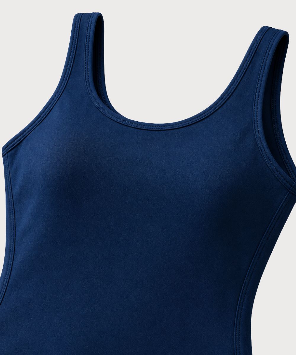 Maiô Natação Poliamida Proteção UV50+ - Azul