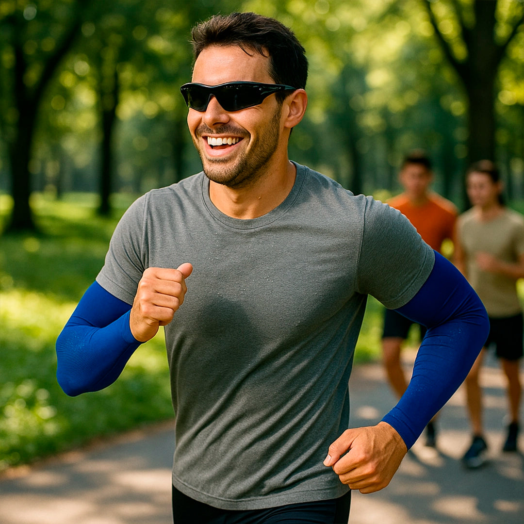 Manguito Compressão Proteção UV50+ Ciclismo Corrida Unissex - Better