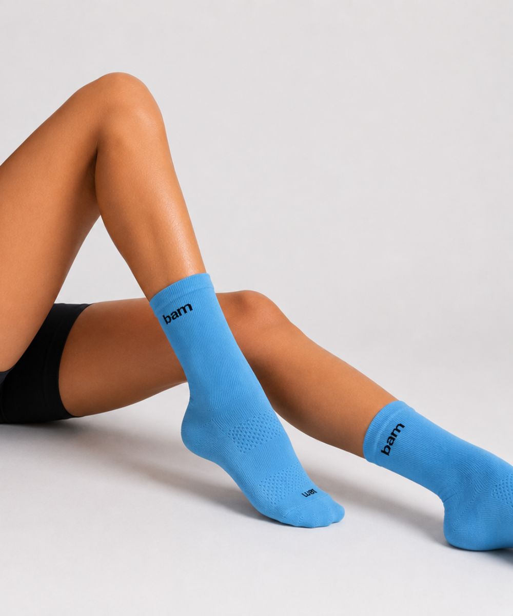 Meias Esportivas Respiráveis Poliamida - Azul