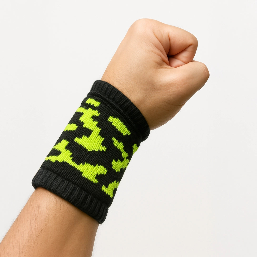 Munhequeira Esportiva Treino Canelada Atoalhada Poliamida - Better