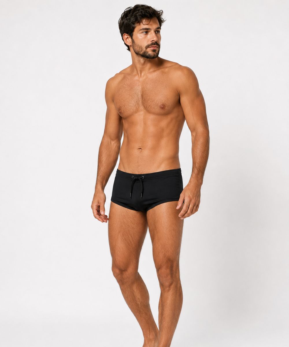 Sunga Boxer Poliamida Proteção UV50+ - Preta