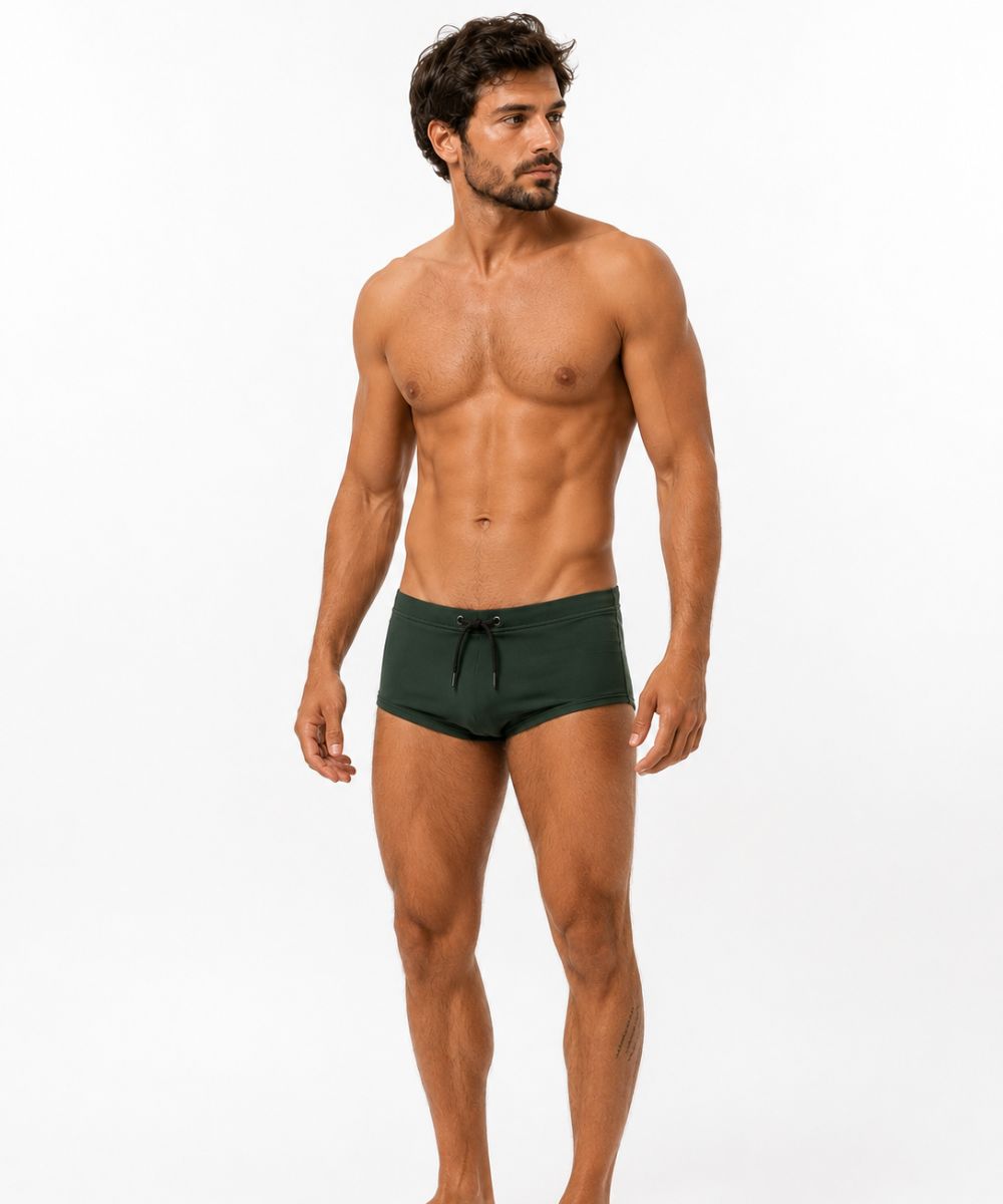 Sunga Boxer Poliamida Proteção UV50+ - Verde